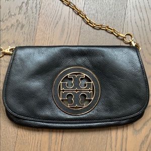 Tory Burch black leather crossbody bag